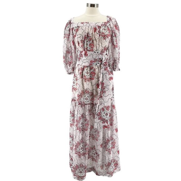 NWT The Vampire's Wife The Guardian Meadow Rose Print Poplin Maxi Dress US12 - Picture 8 of 16